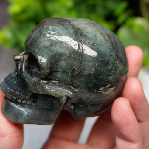 Labradorite Skull Medium