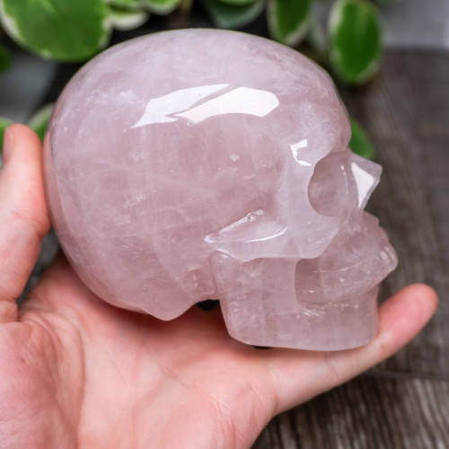 Rose Quartz Large Skull