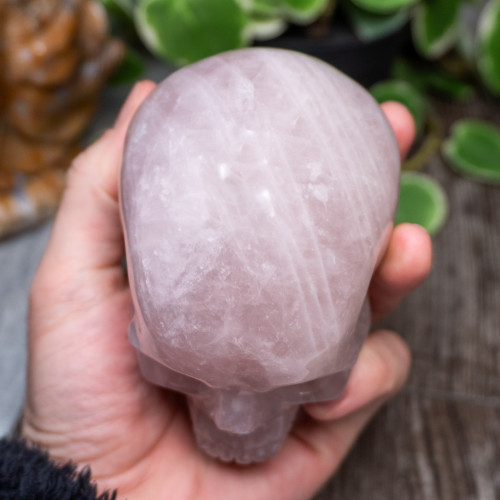 Rose Quartz Large Skull