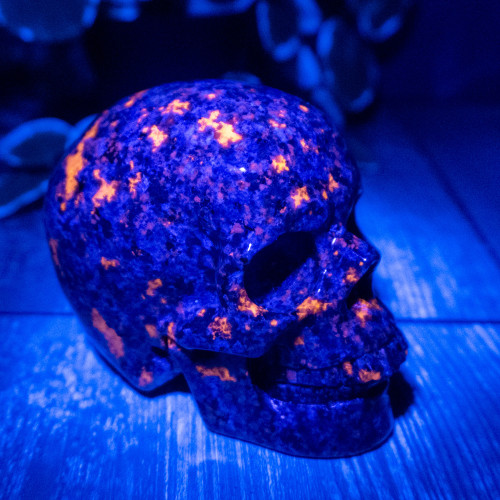 UV Sodalite Large Skull