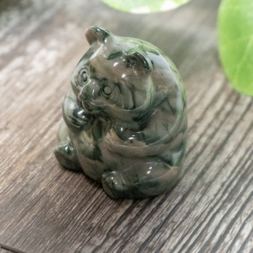 Nine Dragon Jade Bear Small