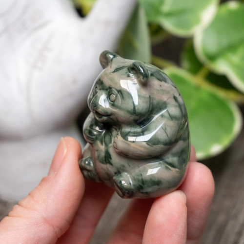 Nine Dragon Jade Bear Small