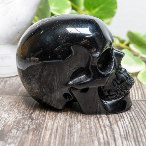 Obsidian Skull Large