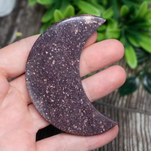 Lepidolite Crescent Moon