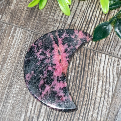 Rhodonite Crescent Moon