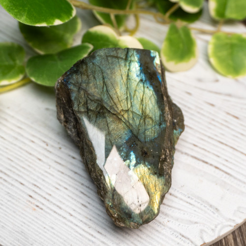 Half Polished Labradorite #10