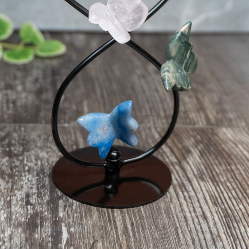 Multi Crystal Gold Butterfly Display