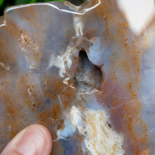 Chalcedony & Agate Lion Carving #3