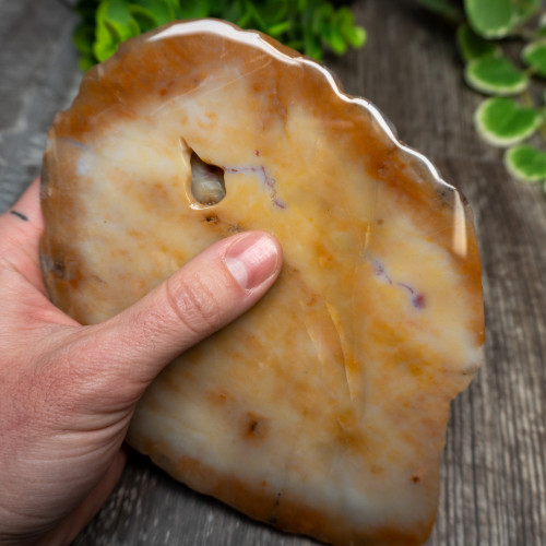 Chalcedony & Agate Lion Carving #2