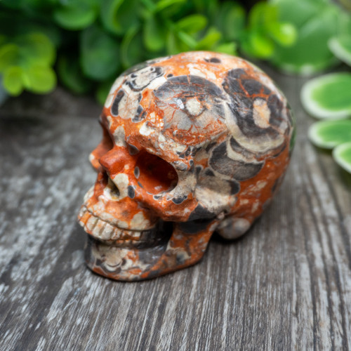 Red Rhyolite Skull Medium