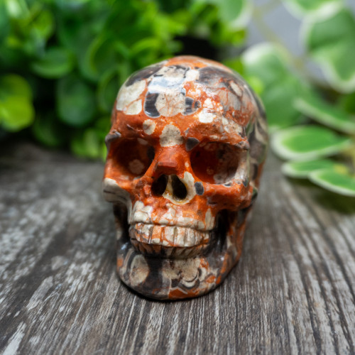 Red Rhyolite Skull Medium