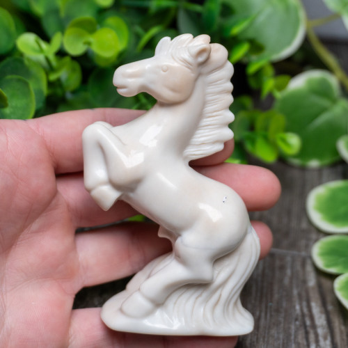 White Jade Horse Large