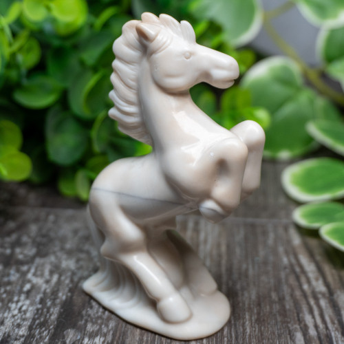 White Jade Horse Large