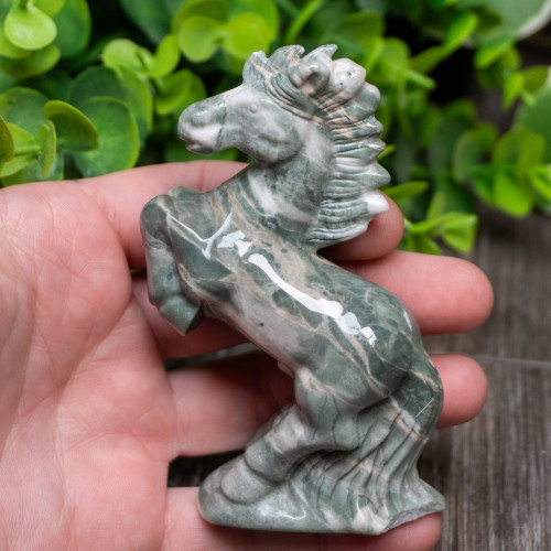 Nine Dragon Jade Horse Large