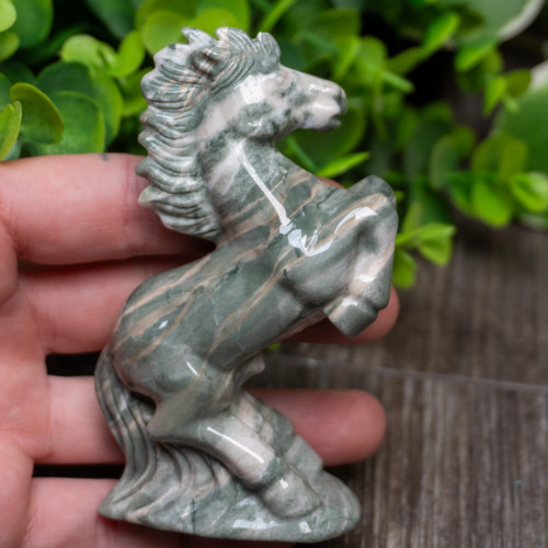 Nine Dragon Jade Horse Large