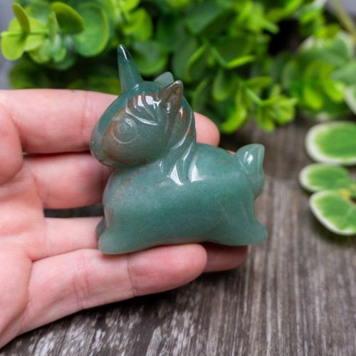 Green Aventurine Unicorn