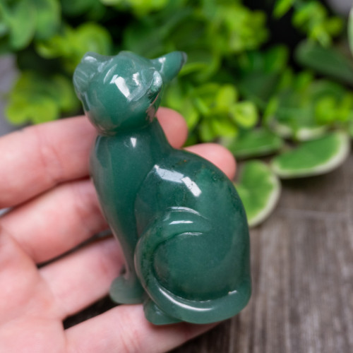 Green Aventurine Cat