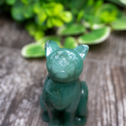 Green Aventurine Cat