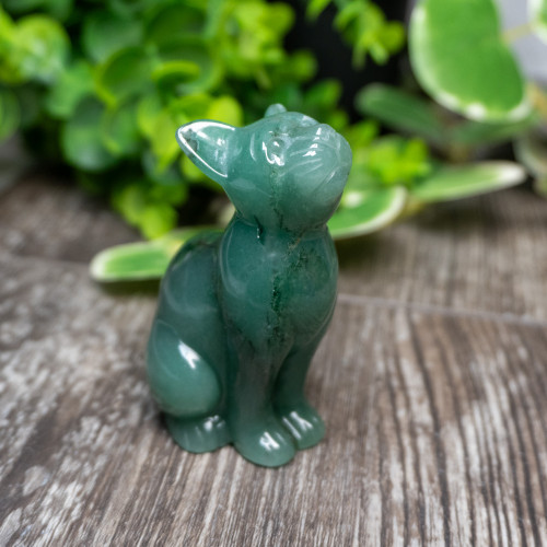 Green Aventurine Cat