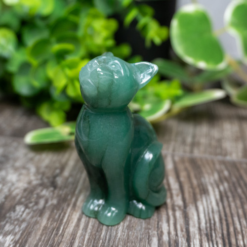 Green Aventurine Cat