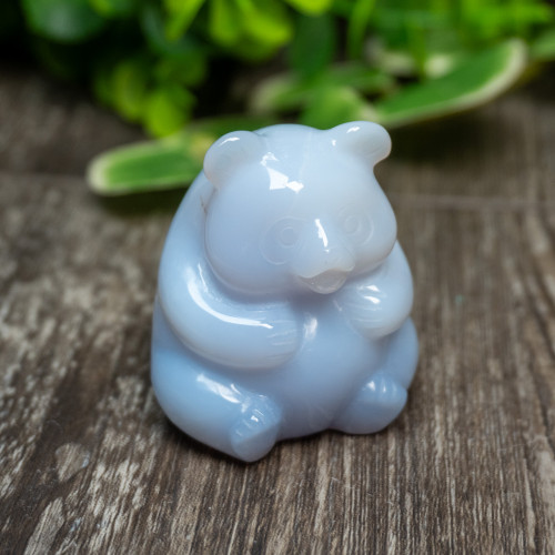 Blue Chalcedony Bear Medium