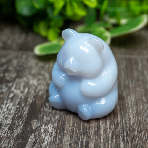 Blue Chalcedony Bear Medium