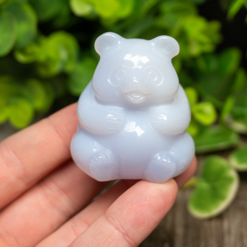 Blue Chalcedony Bear Medium