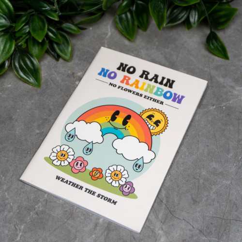 No Rain No Rainbow Meditation Journal