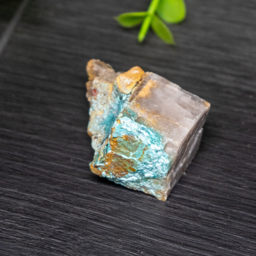 Raw Chrysocolla In Calcite #1