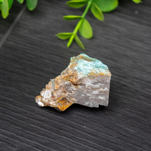 Raw Chrysocolla In Calcite #1