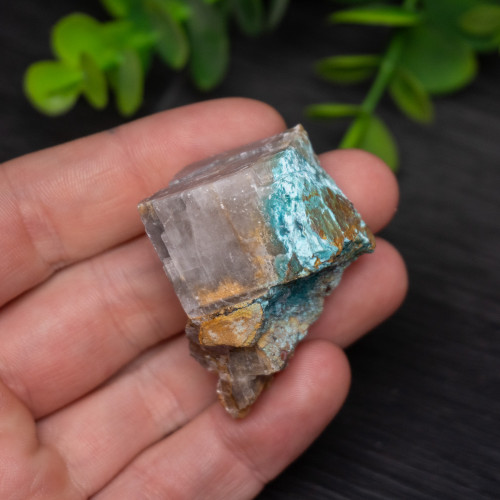 Raw Chrysocolla In Calcite #1