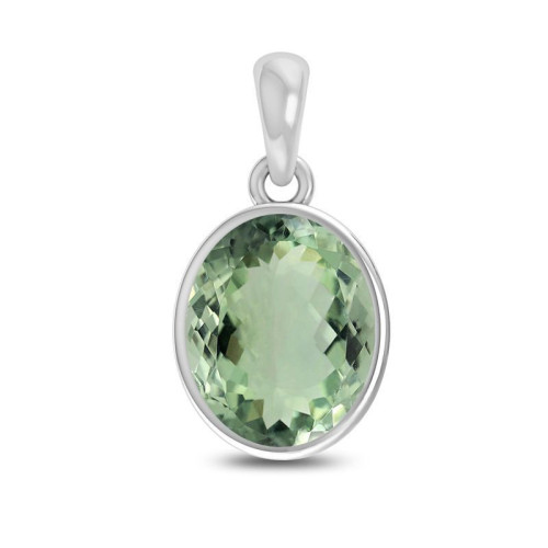 Prasiolite Facetted Random Pendant #2