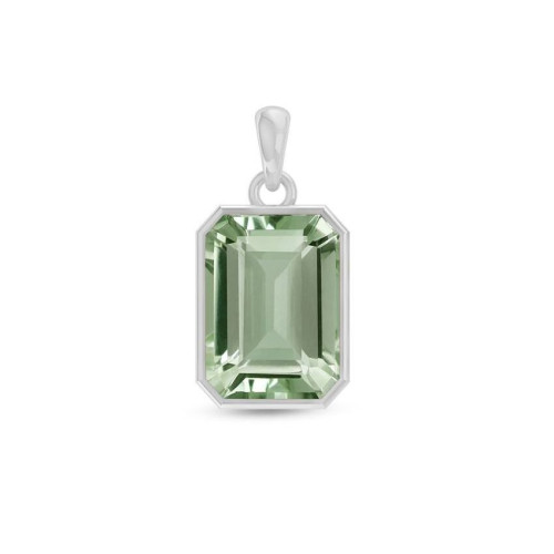 Prasiolite Facetted Random Pendant #1