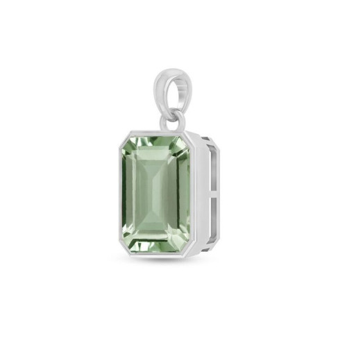 Prasiolite Facetted Random Pendant #1