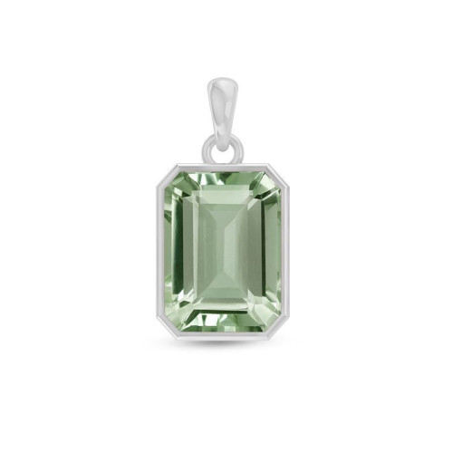 Prasiolite Facetted Random Pendant #1