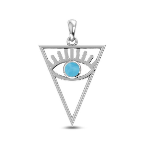 Larimar Eye  Random Pendant