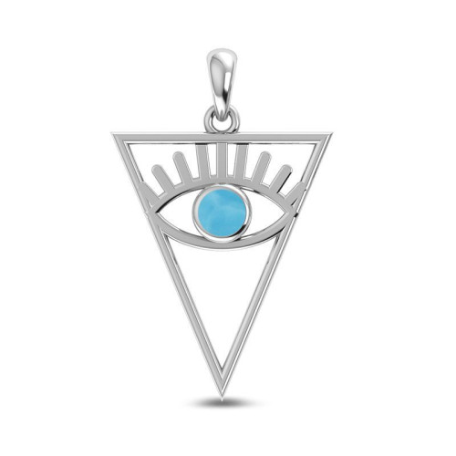 Larimar Eye  Random Pendant