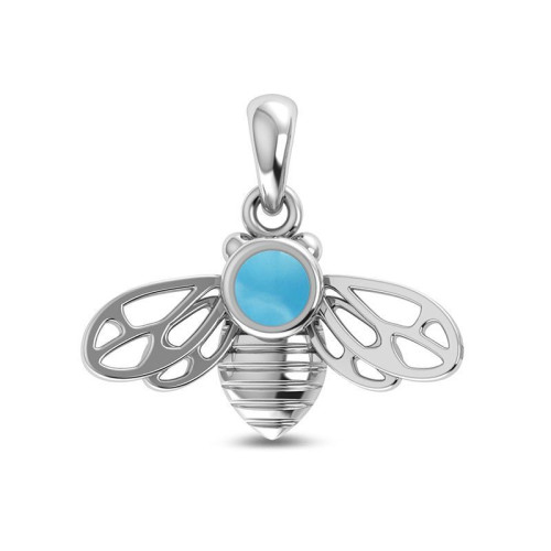 Larimar Bee Random Pendant