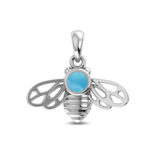 Larimar Bee Random Pendant