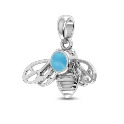 Larimar Bee Random Pendant