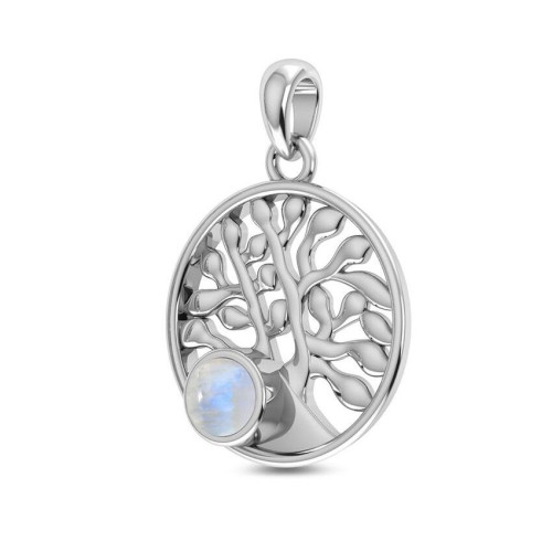 Rainbow Moonstone Tree Random Pendant