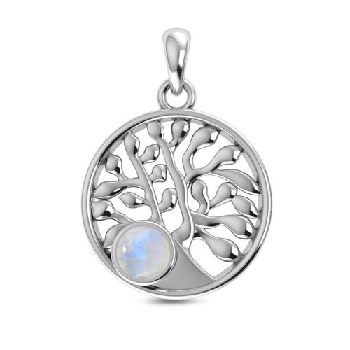 Rainbow Moonstone Tree Random Pendant