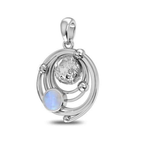 Moonstone Solar System Random Pendant