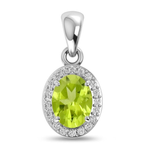 Facetted Peridot Random Pendant #6