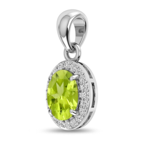 Facetted Peridot Random Pendant #6