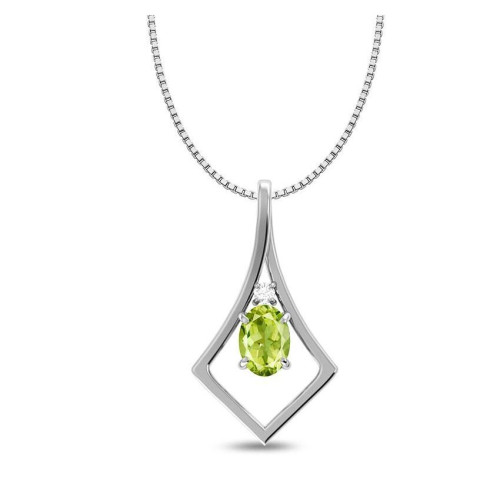 Facetted Peridot Random Pendant #1