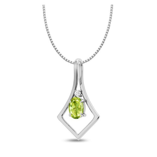 Facetted Peridot Random Pendant #1