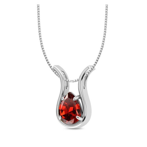 Facetted Garnet Random Pendant #1