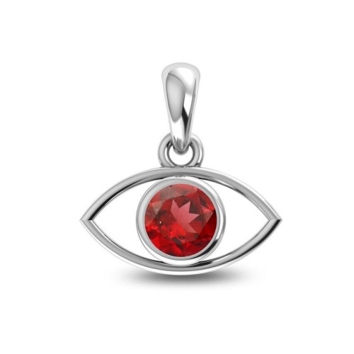 Facetted Garnet Eye Random Pendant