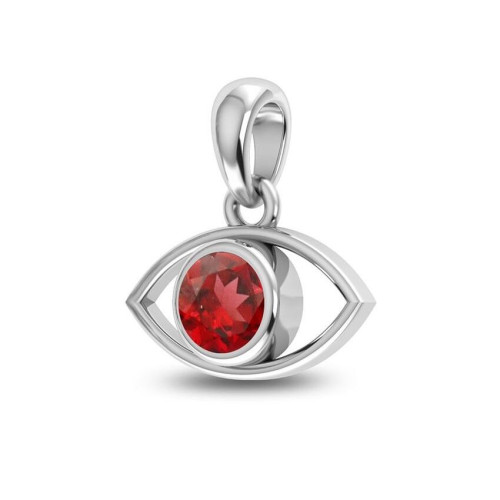 Facetted Garnet Eye Random Pendant